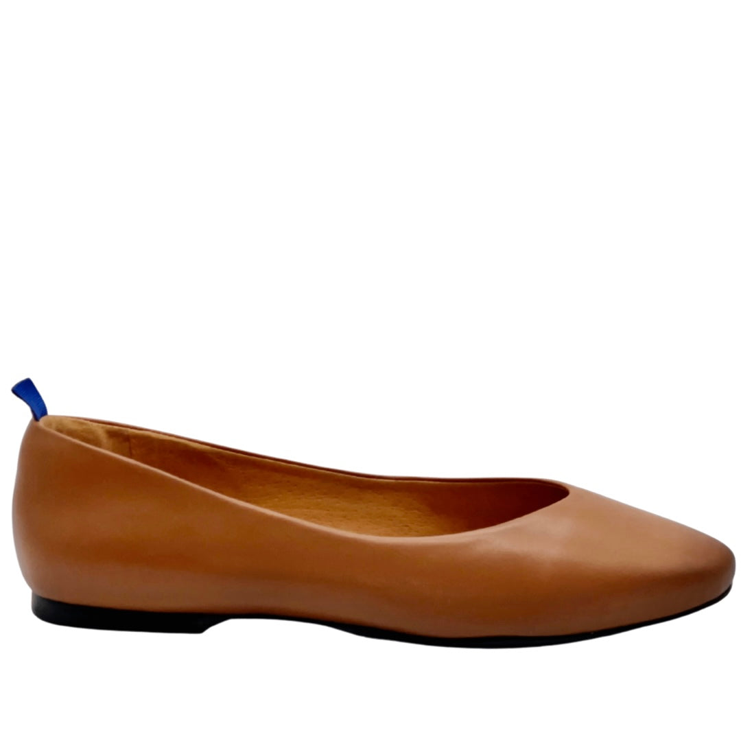 Orthotic Insoles Narrow Ballet Flats With Arch Support Dr LIZA Flat CARAMELO Brown Leather Ballet Flats Orthotic Insole