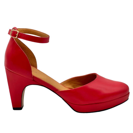 dr LIZA closed toe sandal - APPLE RED