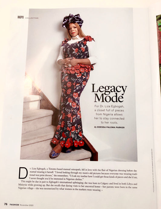 Dr. Liza in the November Issue of FASHION
