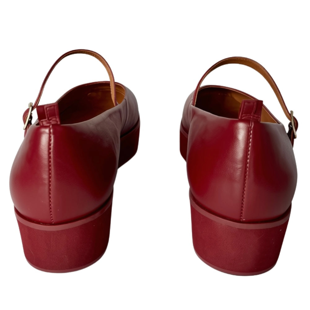 dr LIZA Mary Jane ballet sneaker - BURGUNDY
