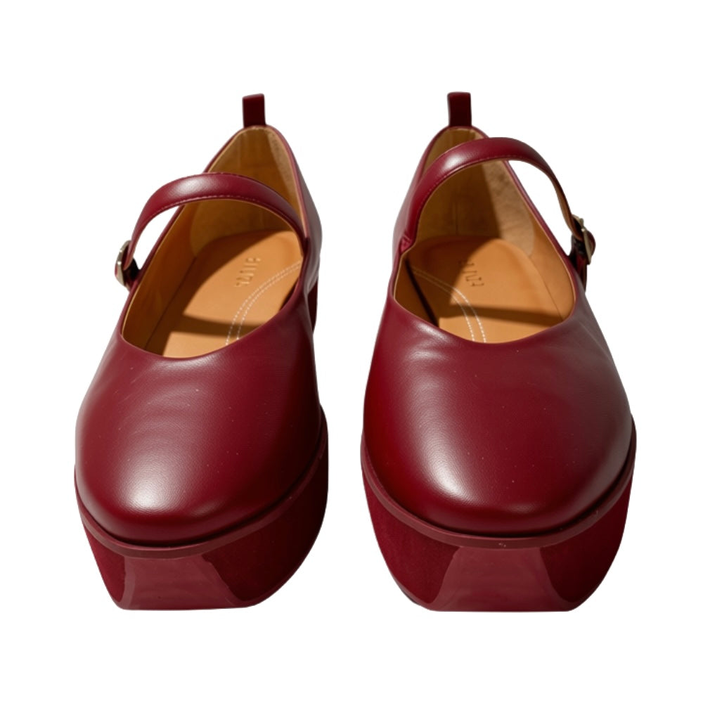 dr LIZA Mary Jane ballet sneaker - BURGUNDY