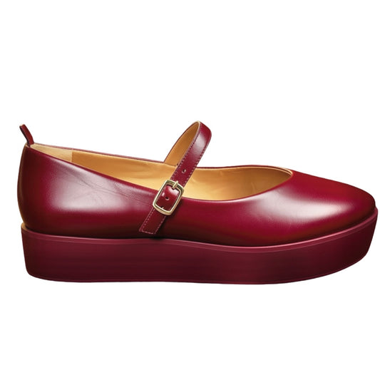 dr LIZA Mary Jane ballet sneaker - BURGUNDY