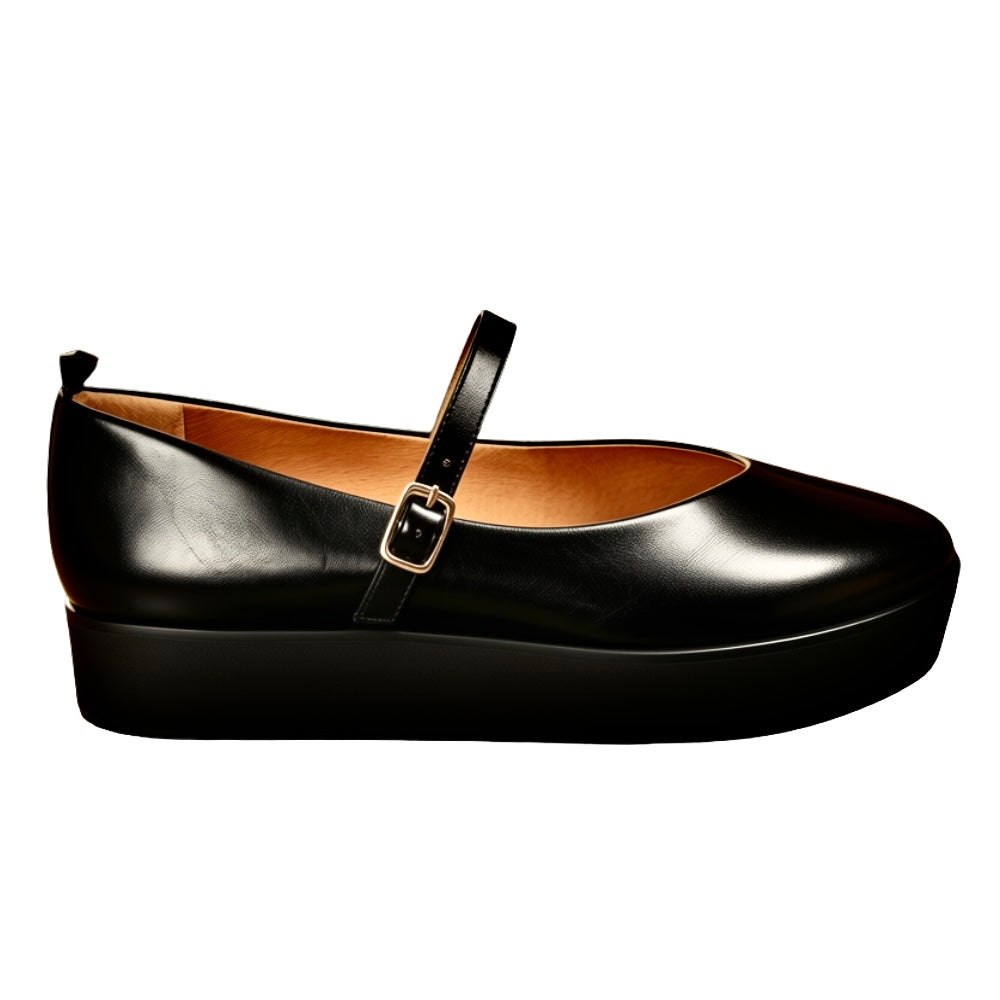 dr LIZA Mary Jane ballet sneaker - BLACK