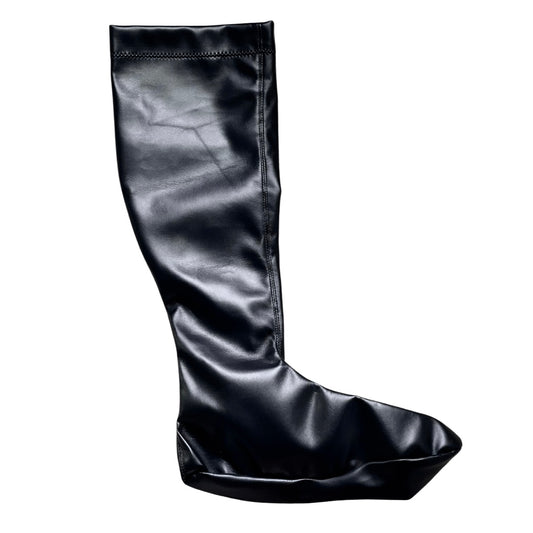 dr LIZA knee-high leather socks