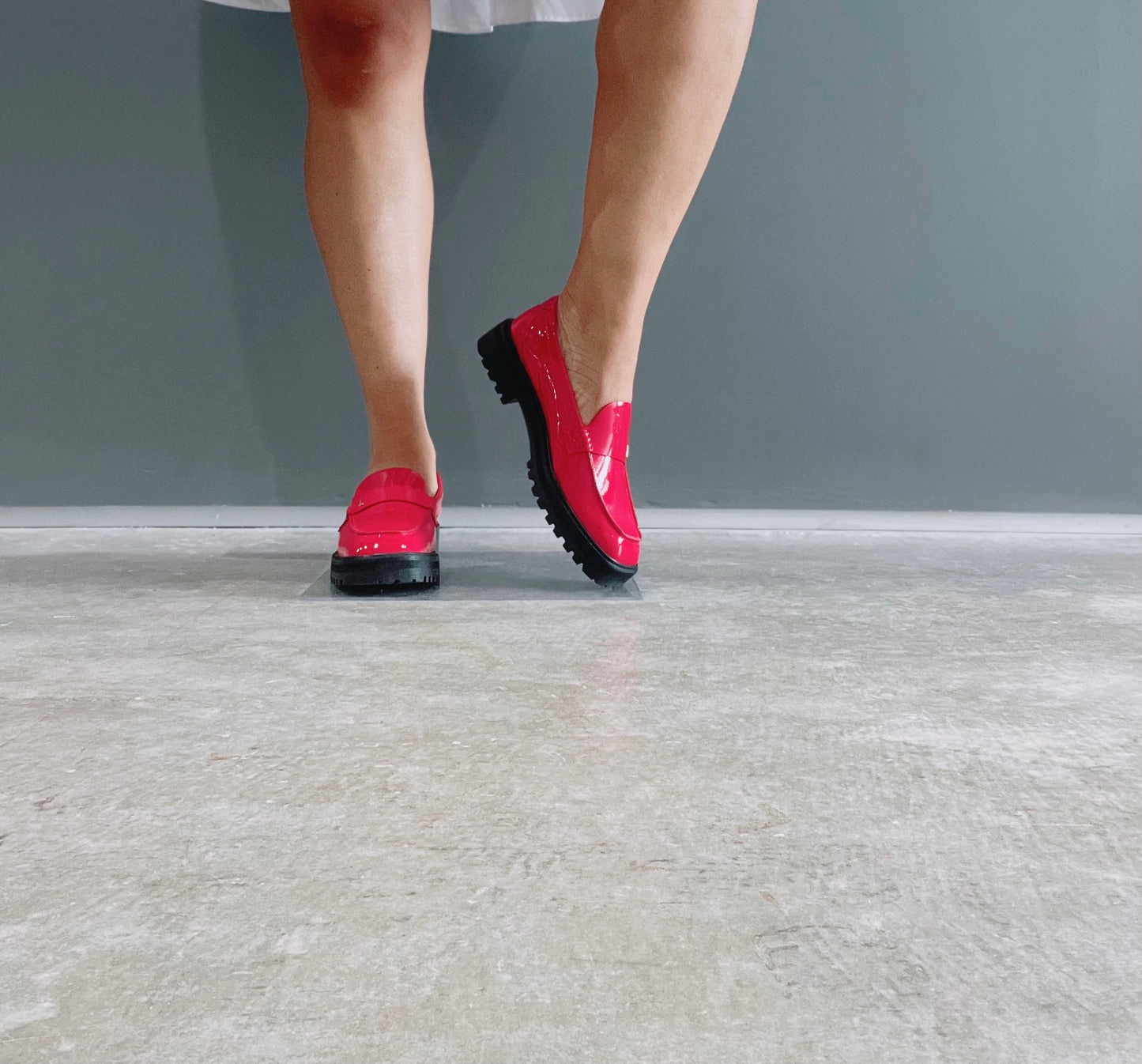 dr LIZA loafer - RUBY RED PATENT